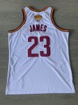 Cleveland Cavaliers Lebron James 2015-16 Finals Maillot Blanc